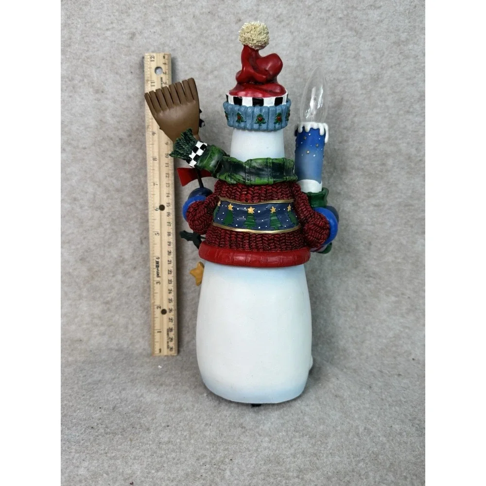 Light Up‎ Snowman Christmas Holiday Tabletop Decor Lighted Bulb Festive